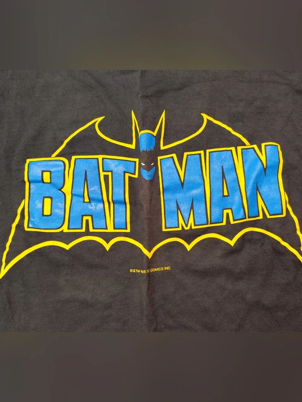 Vintage 1988 Batman DC Comics Movie Promo T-Shirt XL Single Stitch Black USA